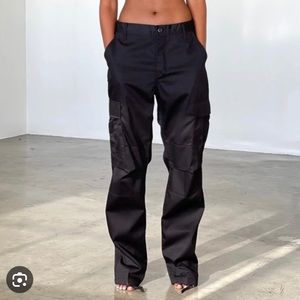 Local European Black Cargo pants